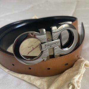 Salvatore Ferragamo Reversible Leather Belt